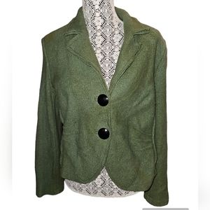 Melanie Lyne Green Wool Jacket